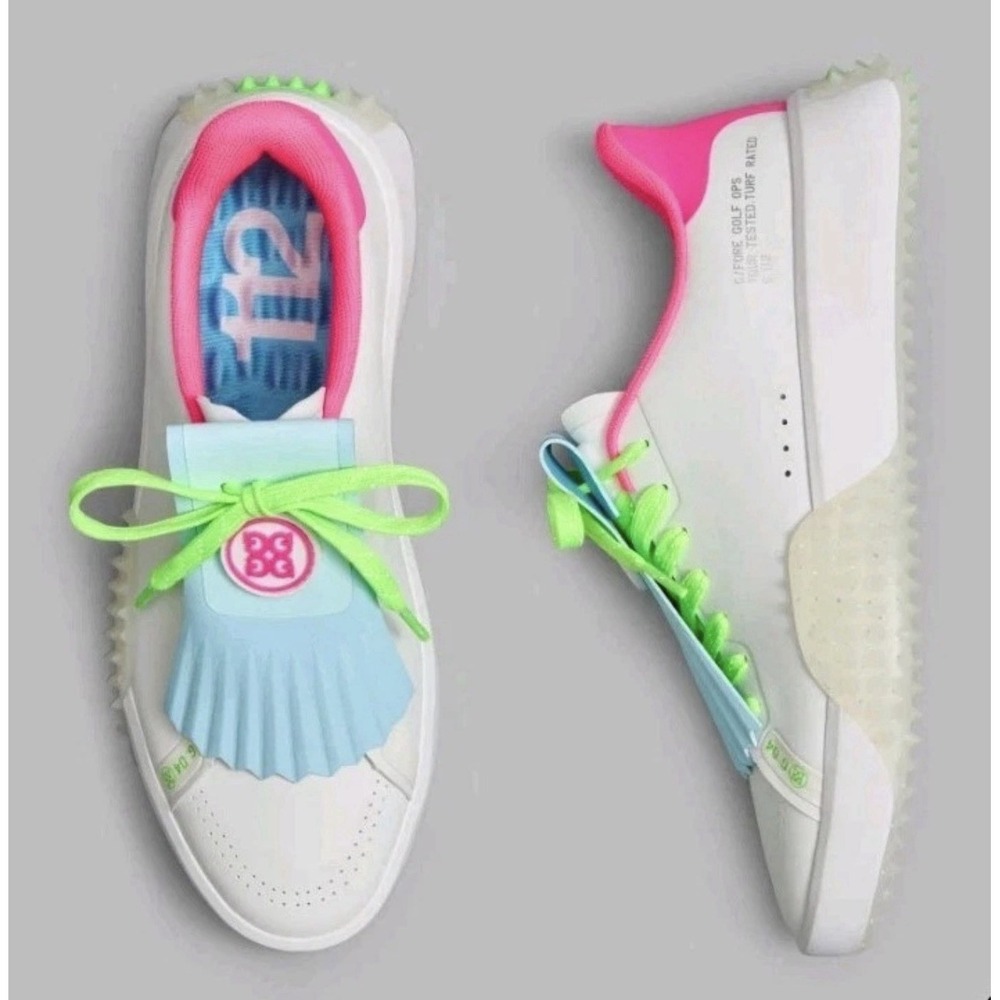 G/FORE G.112 KILTIE GOLF SHOES SNOW MULTI SPIKELESS WOMENS GLF000089 Sz 6.5